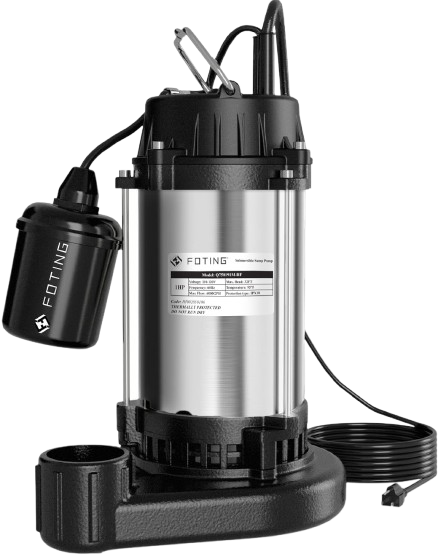 1HP Cast Iron Sewage Transfer System with Automatic Tethered Float Mechanism