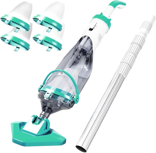 Rechargeable Cordless Pool Cleaning System with 60-Inch Extendable Telescopic